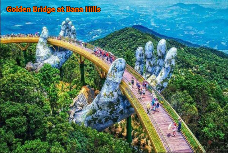 Golden bridge at Bana Hills